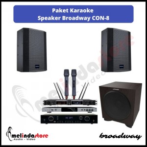 Paket Karaoke Speaker Broadway 8 Inch | No Touchscreen